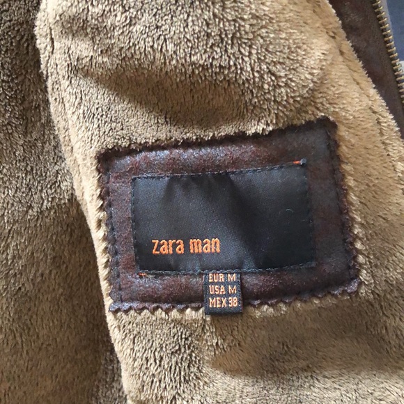 Zara size M faux leather biker jacket - Picture 2 of 3